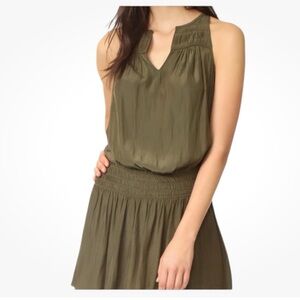 Ramy Brook Gathered Olive Dress